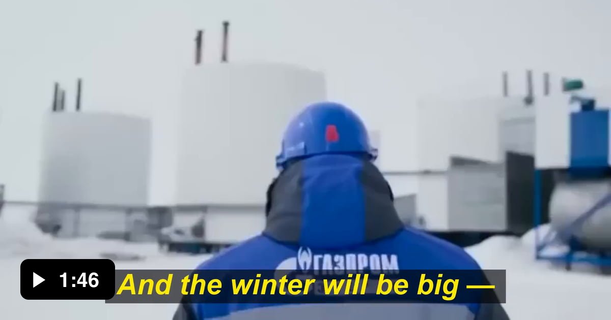 Russian Oil Giant Gazprom Taunts The West With Sinister Video Showing Europe Freezing Over 9GAG