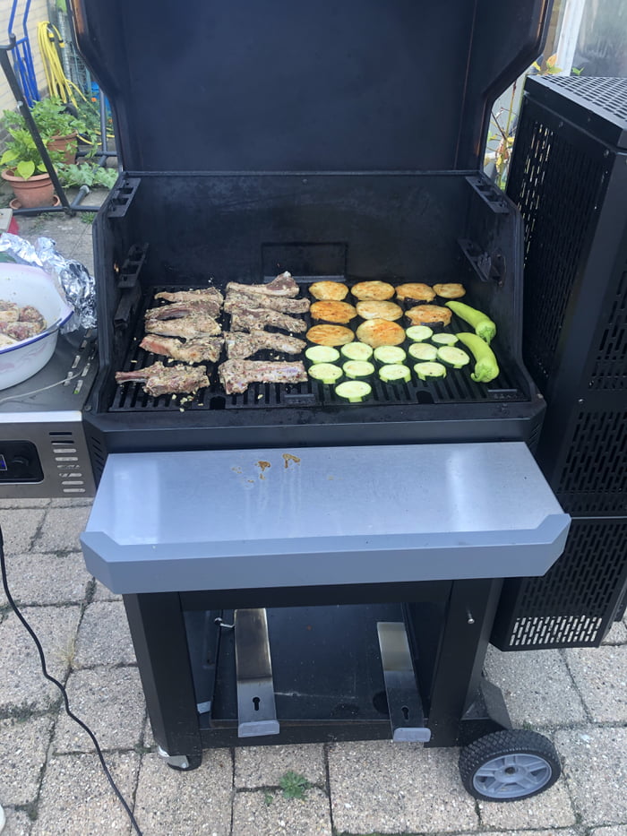 Fijne bbq allemaal. Dit keer heb ik de grill functie gebruikt voor