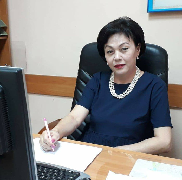 Anara Amangeldiyeva, works in museum in Almaty, during the protests she ...