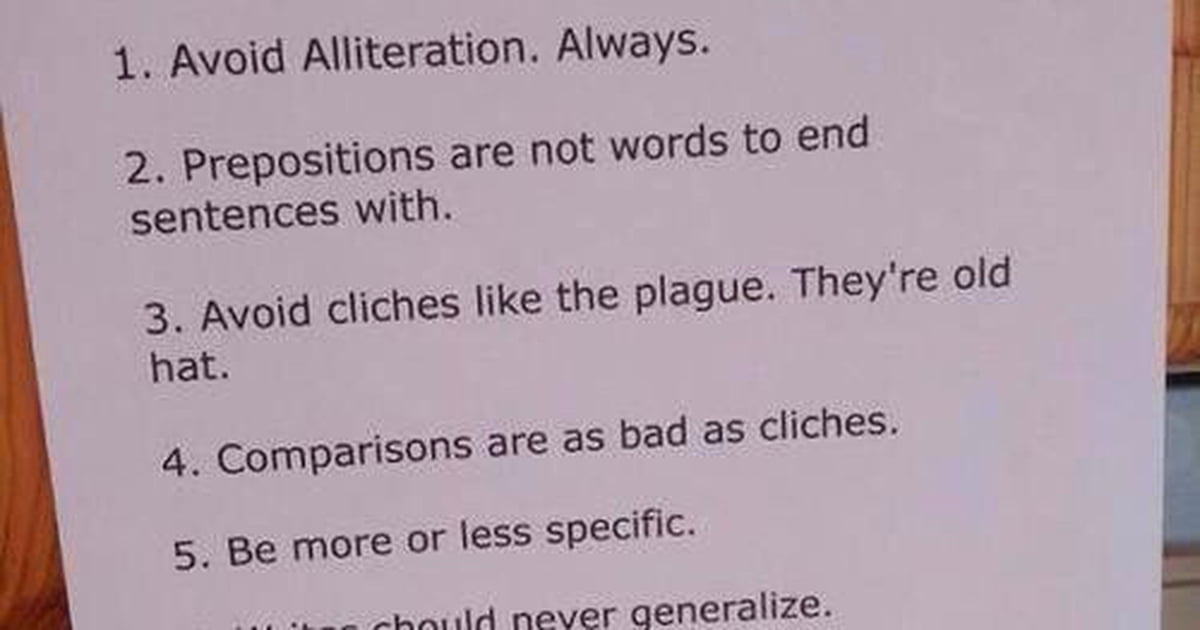 How to write good - 9GAG