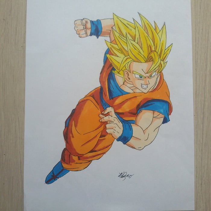 Goku drawn by me :) - 9GAG