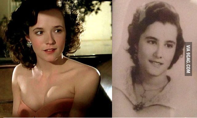 On the left is the young Lorraine Baines from Back to the Future (Lea