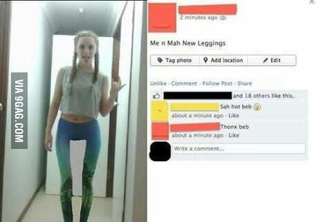 That thigh gap though - 9GAG