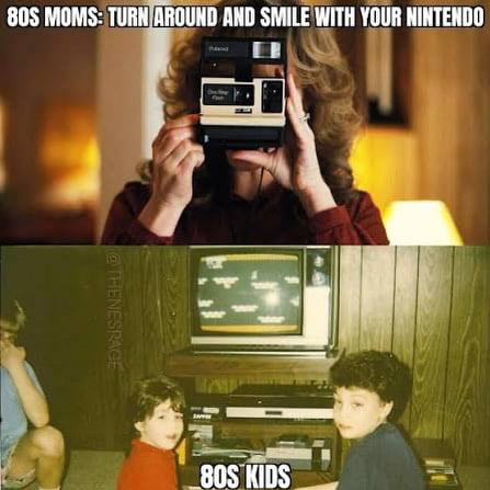 Mom just wanted a nice photo with the Nintendo - 9GAG