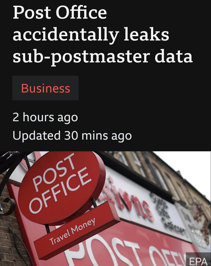 Accidentally Leaked Details Of 555 Postmasters Prosecuted During The