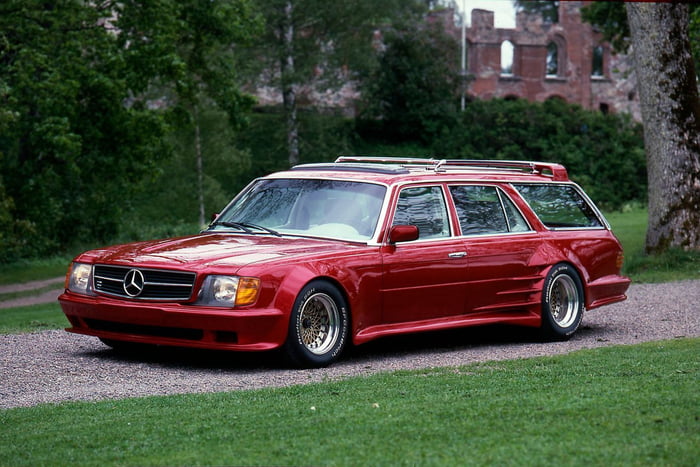 1973 Mercedes 450 SEL rebuild in 1987 by Swedish custom car legend ...