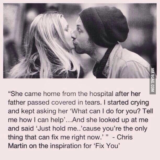 Inspiration for Fix You- Coldplay