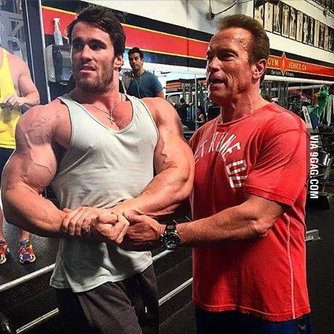 Arnold's classic side chest pose - Bodybuilding Legends Show | Facebook
