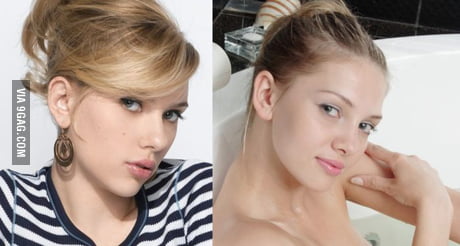 Scarlett Johansson Porn Look Alike - Scarlett Johansson looks like Amanda( pornstar) - 9GAG