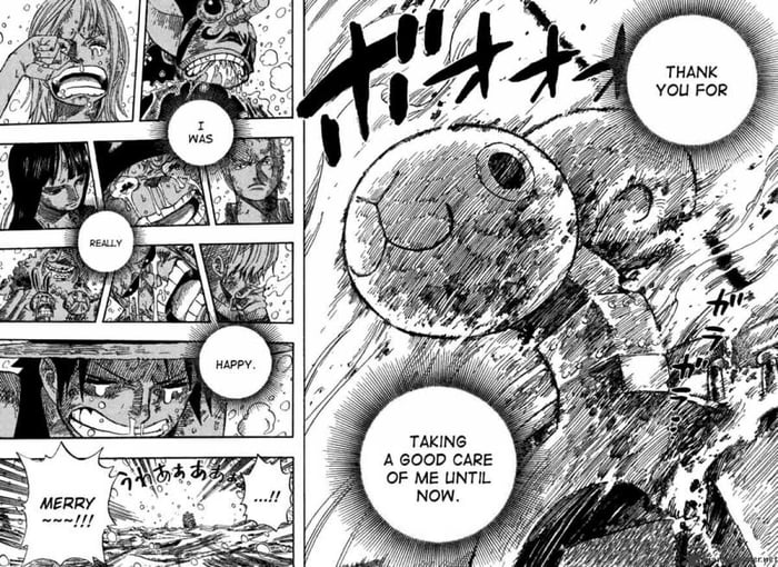 Uploading One Piece screenshots till I get bored. Day 48. The death of  Going Merry. - 9GAG