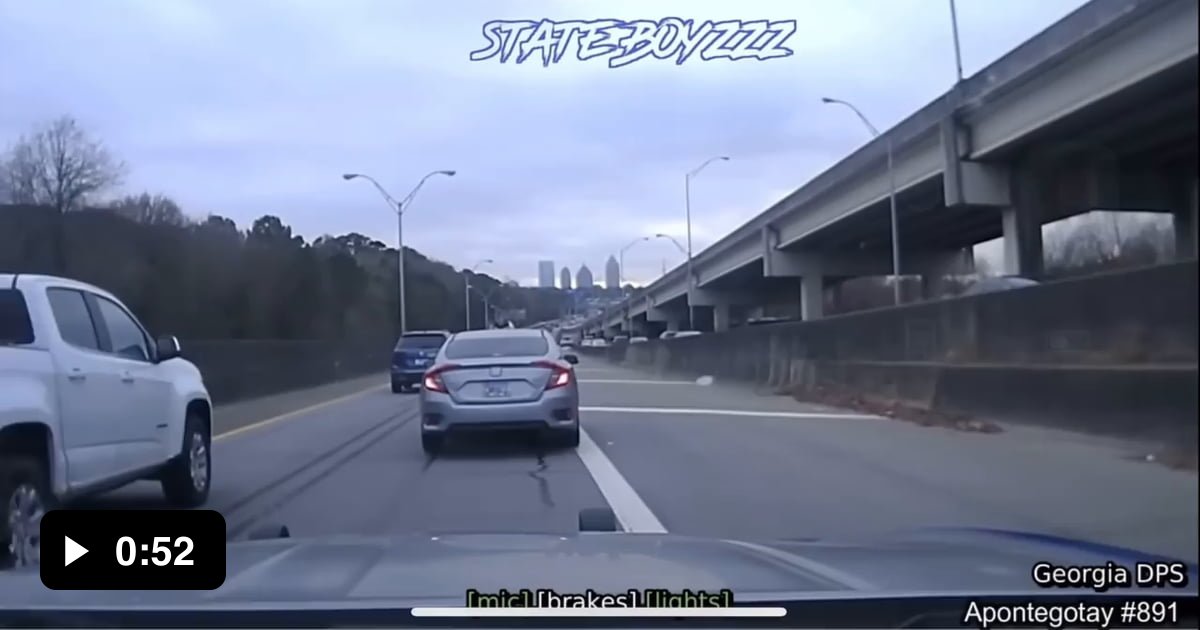 Georgia Trooper almost sends suspect’s car into civilian vehicle after ...