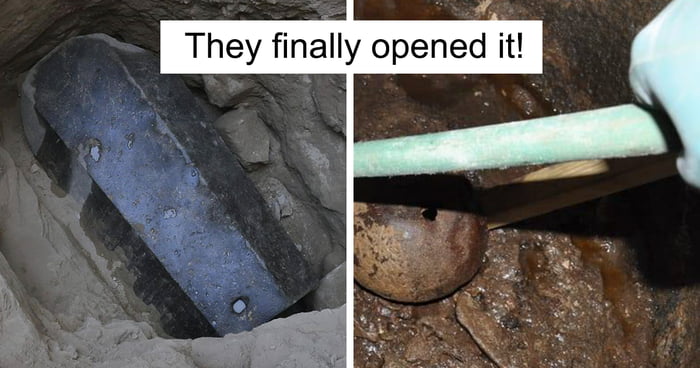 Remember When They Opened That Black Sarcophagus In 2019 Probably 