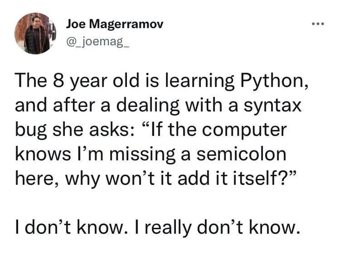 8-year-old learning python - 9GAG