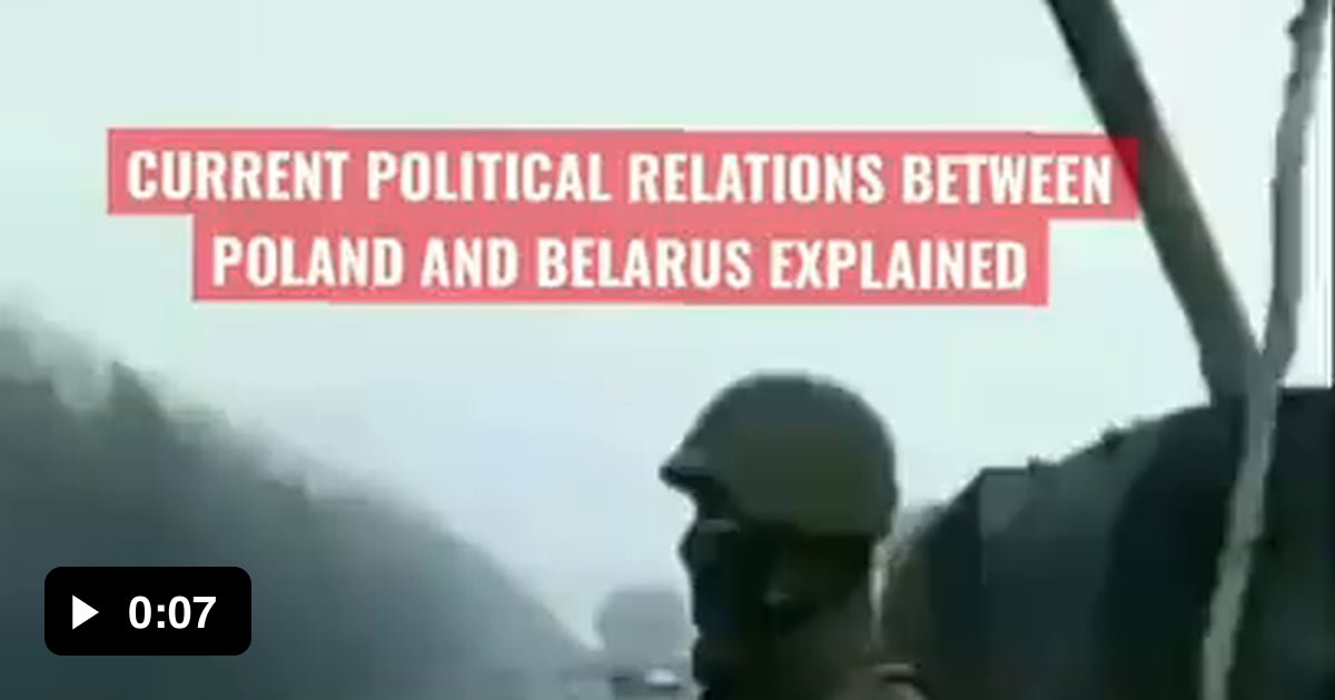 Meanwhile on Poland-Belarus border... - Video