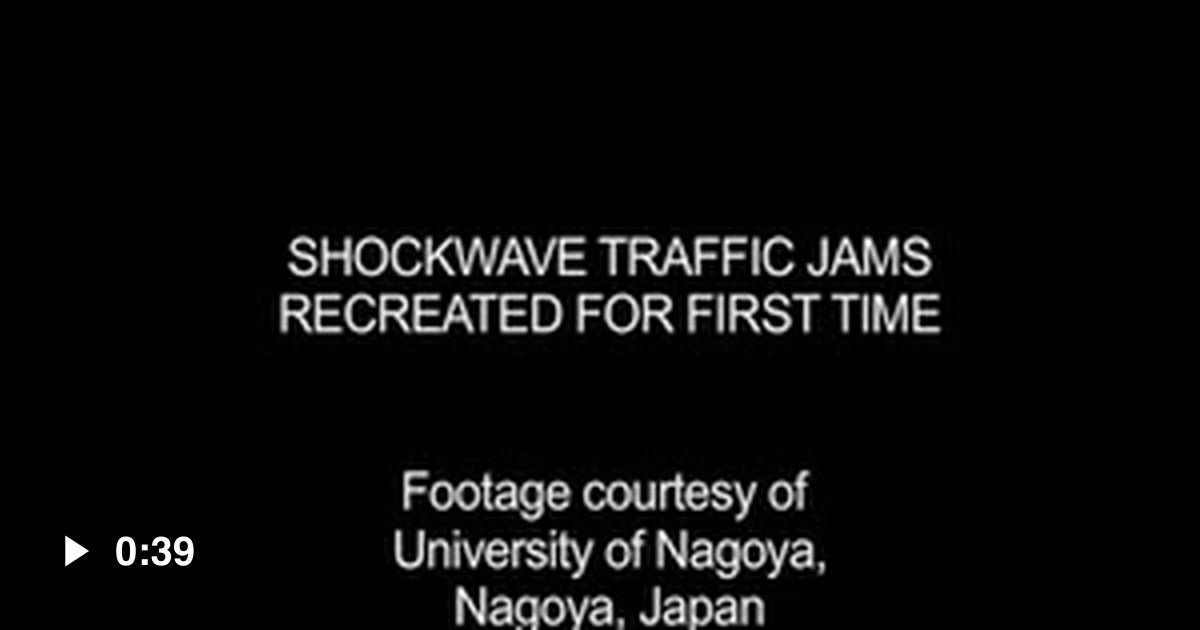 The reason why traffic jams could form for no apparent reason. Sorry