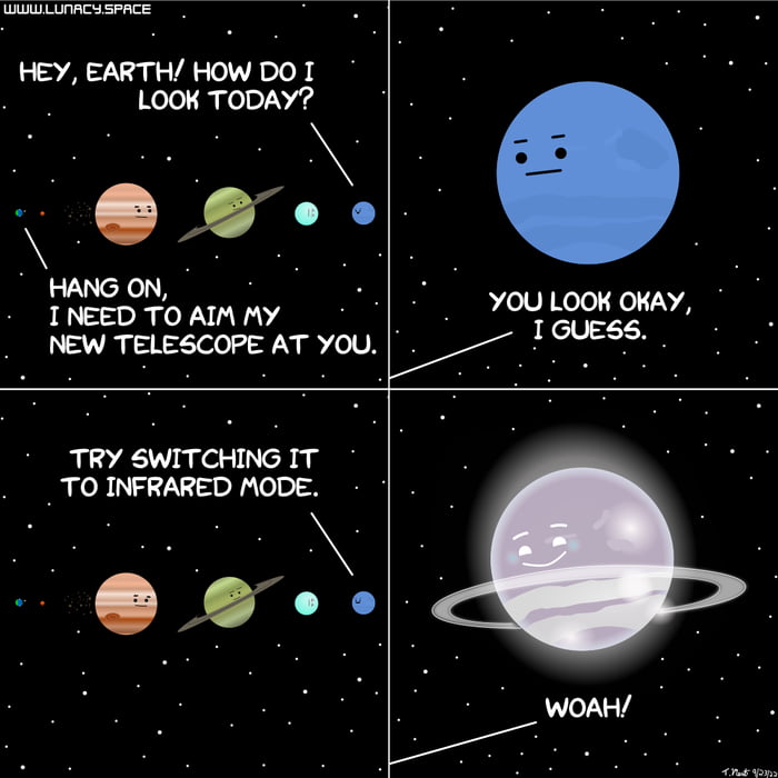 Neptune through the eyes of the JWST - 9GAG