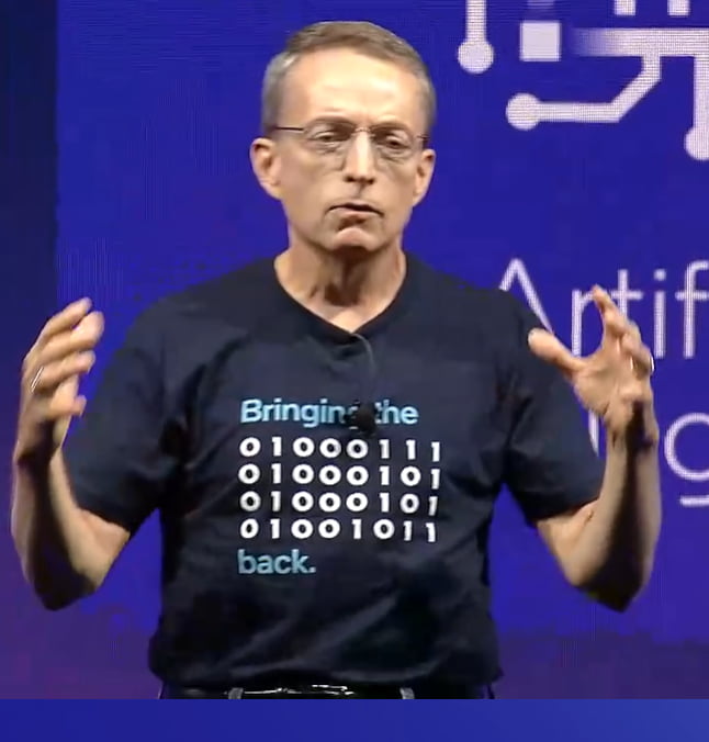 Intel's Pat Gelsinger's Shirt Says "Bringing The GEEK Back" In Case ...