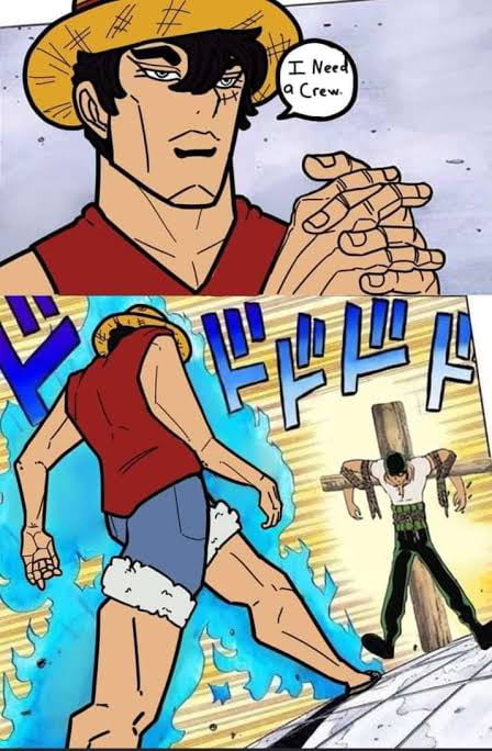 One piece x jjba - 9GAG