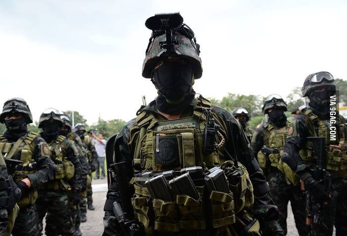 Philippine's most deadly military-ish troops-ish, PNP SAF. - 9GAG