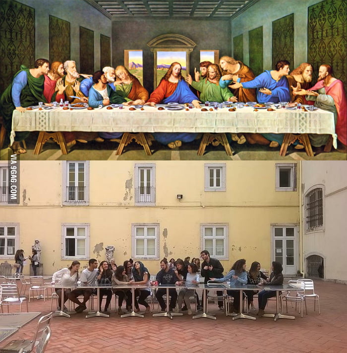 Reenacting the last supper - 9GAG