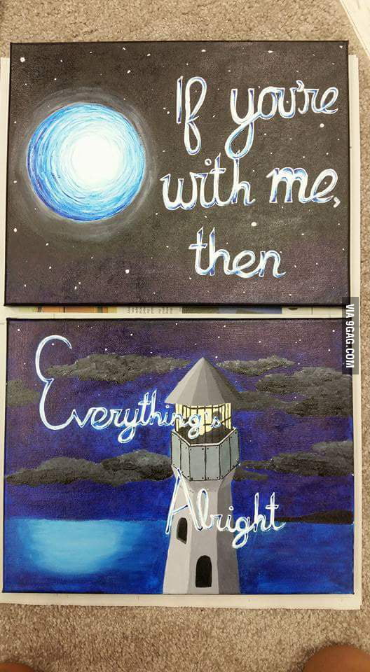 A painting inspired by To the Moon. - 9GAG