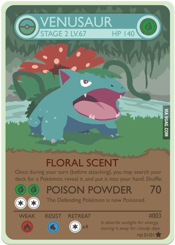 Minimalist Pokemon Card - 9GAG