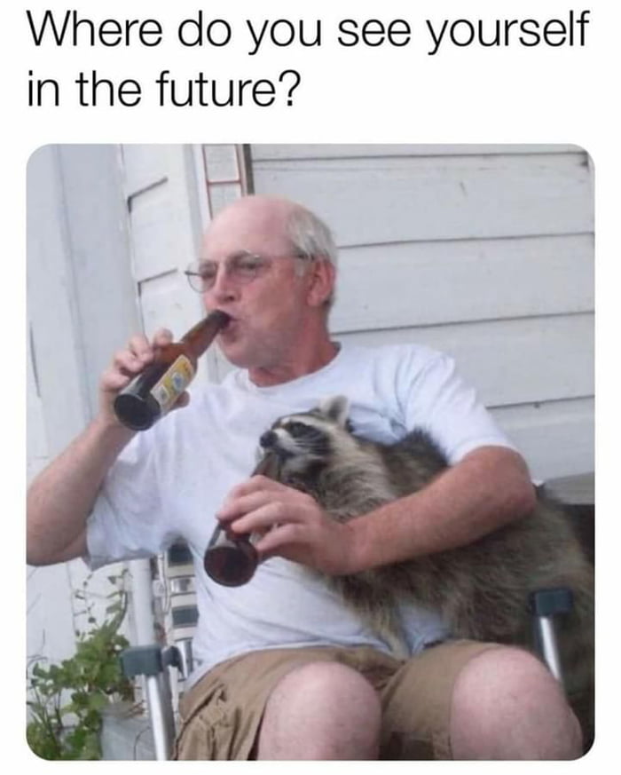 Батя и собака мем Where do you see yourself in the future? - 9GAG