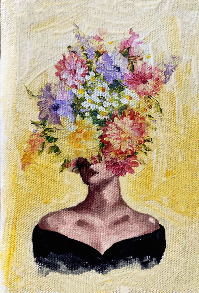 I hadn't been painting since a year because I was highly demotivated by ...