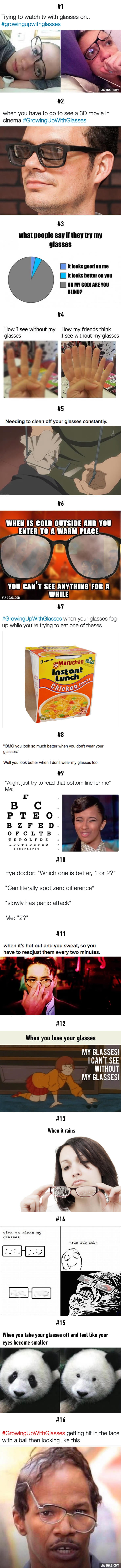 16 Struggles Everyone Who Grew Up With Glasses Will Understand