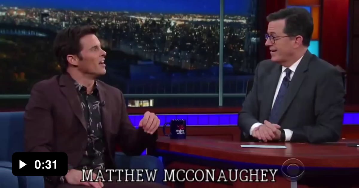 James Marsden, Matthew McConaughey impersonation. 9GAG