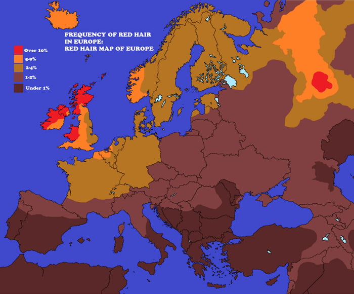 Redhead Map - 9GAG