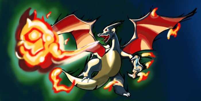 I Pokémon per day challenge ! Day 6 : Shiny Charizard (from the card Ex ...