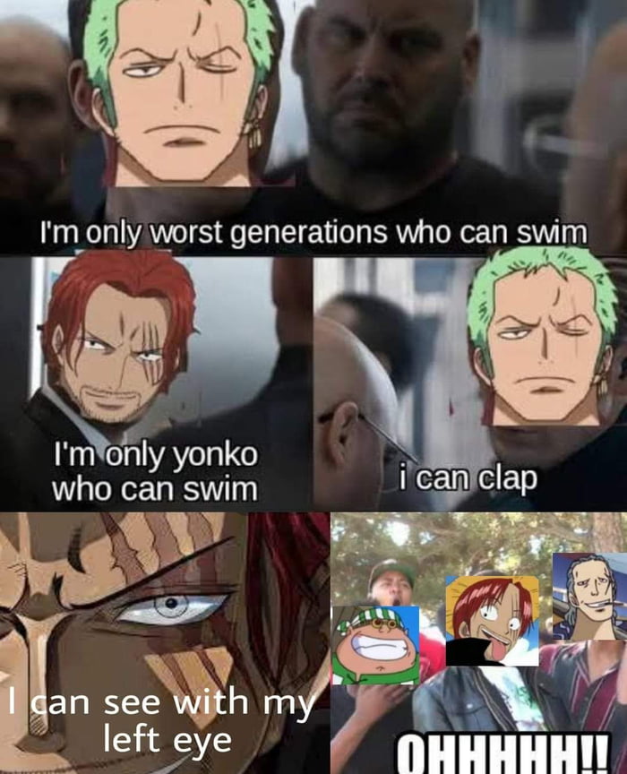 One piece memes - Shanks savage at😁😁😁