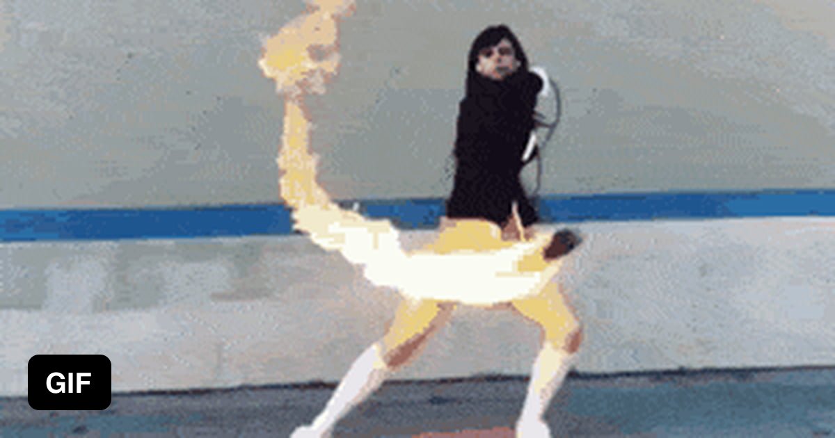 Kill Bill rope dart fire spinning 9GAG