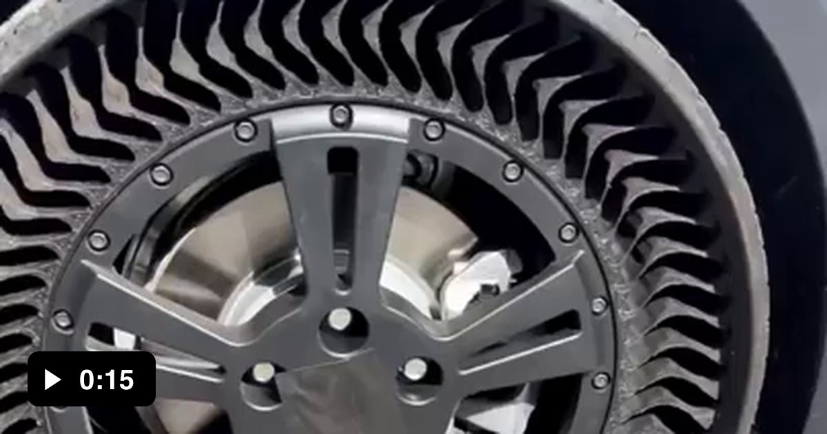 Worlds first airless tire by michelin - 9GAG