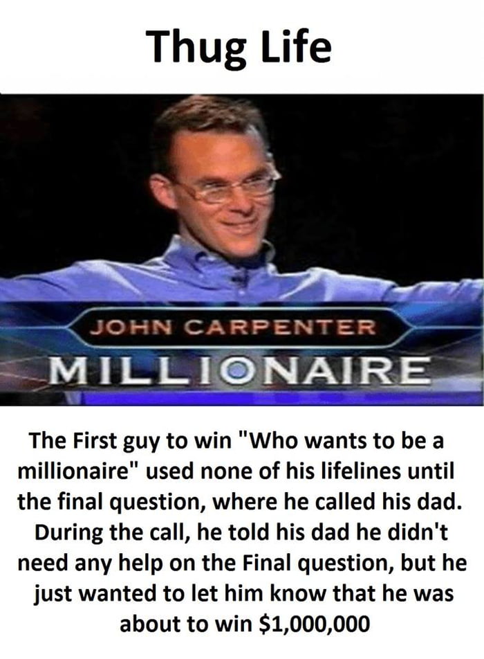 Джон карпентер кто хочет стать. Джон Карпентер выиграл миллион. John Carpenter Millionaire. Джон Карпентер миллионер сейчас.