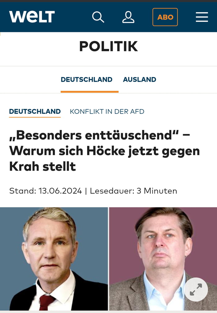 Ärger im Paradies Wo stehen 9gager Höcke oder Krah 9GAG