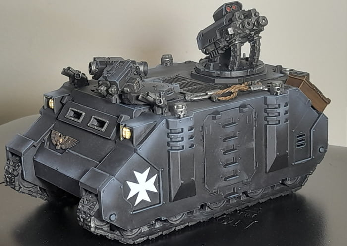 Black Templar Razorback. Rhino Variant in comments. First time using an ...