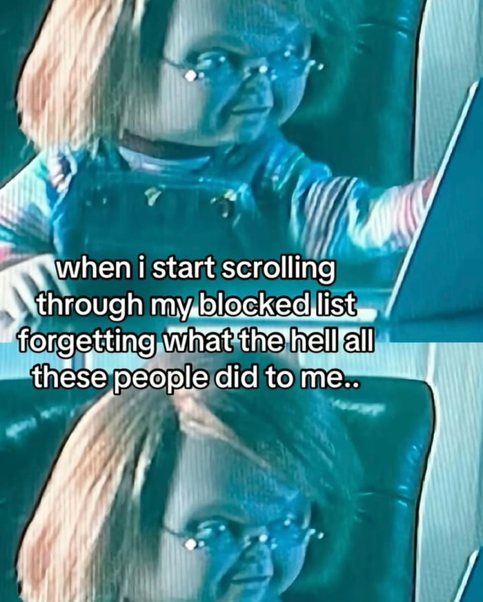That moment of existential reflection... with my block list - 9GAG