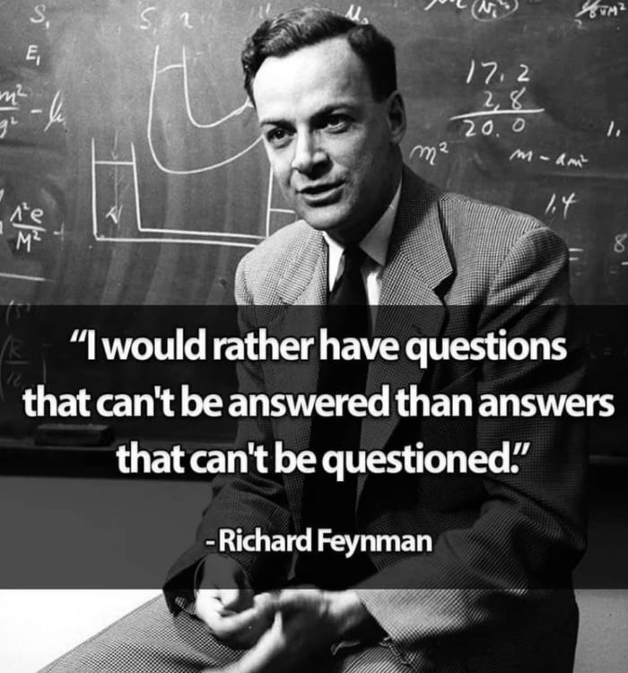 “physics Is To Math What Sex Is To Masturbation ” ― Richard Feynman 9gag