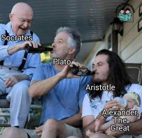 The photo only needs Diogenes holding a chicken - 9GAG