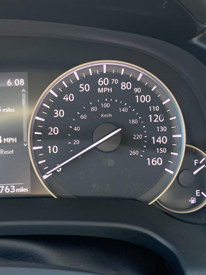 Cursed Speedometer Speedometer has inconsistent interval markings - 9GAG
