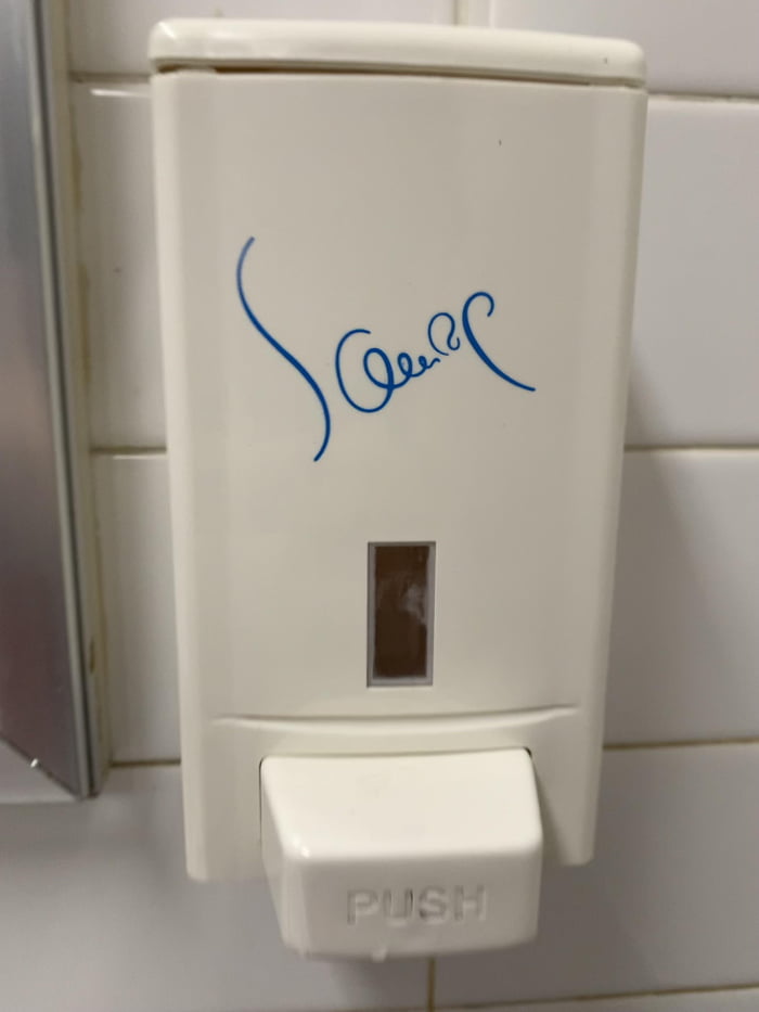 To write the word "soap" on the scleerp dispenser 9GAG