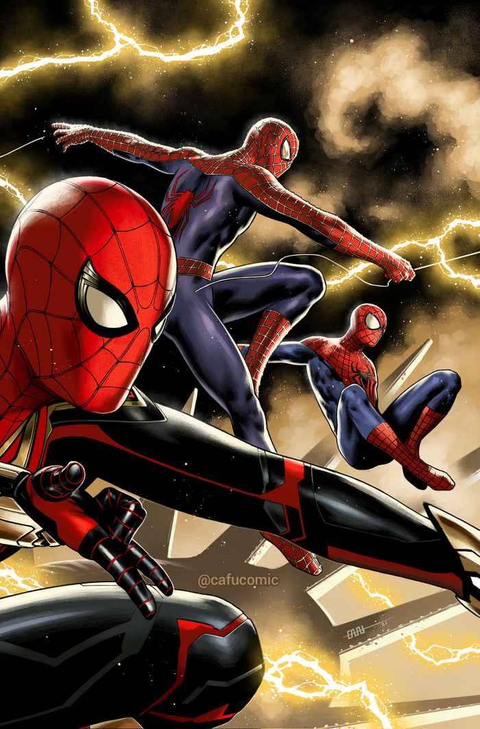 Official Art For Spider Man No Way Home By Cafucomic 9gag 1719