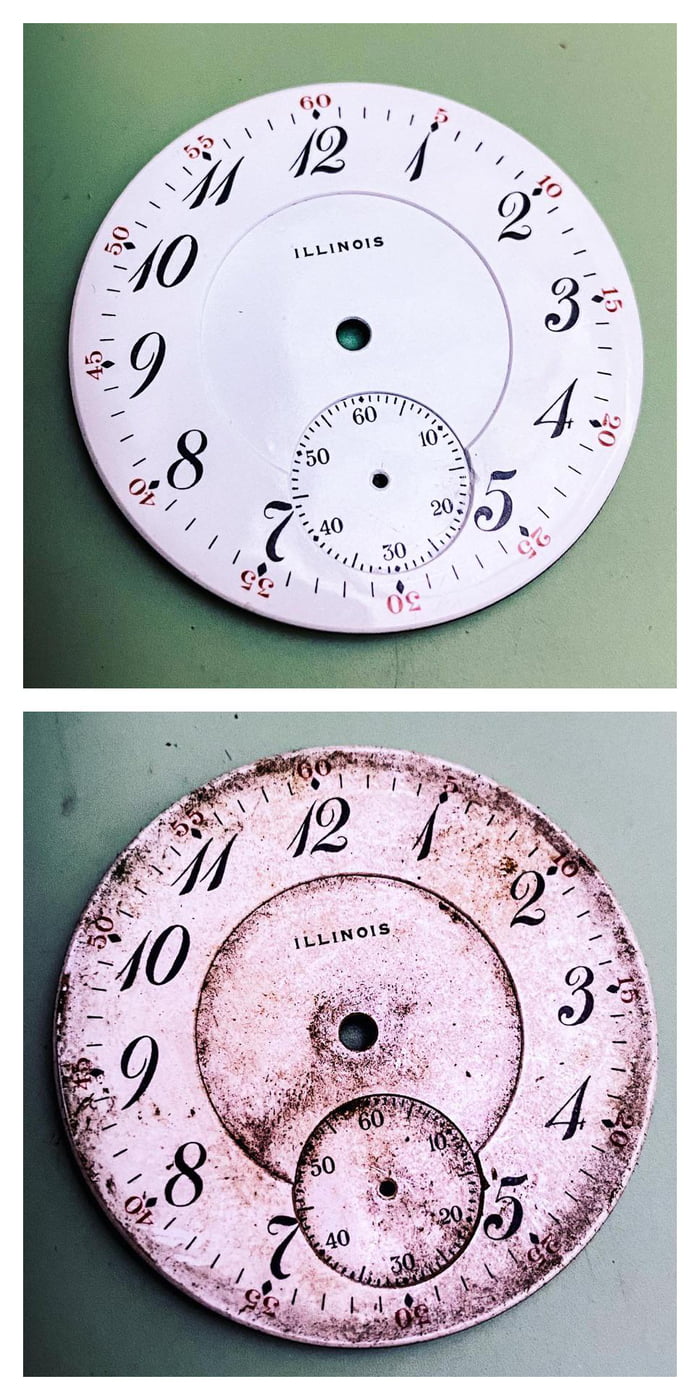 How a century year old watch dial restores to ‘likenew’ 9GAG