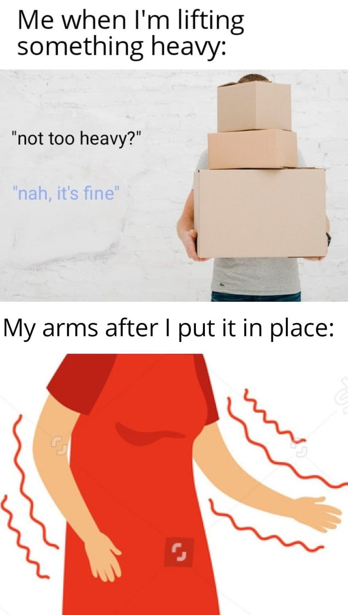 Knees weak, arms are heavy 9GAG