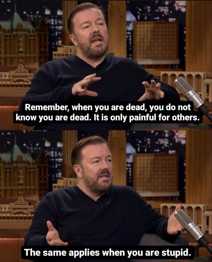 Ricky Gervais. - 9GAG