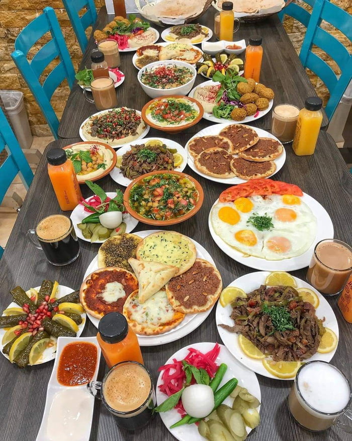 Typical Lebanese Breakfast 🇱🇧 - 9GAG