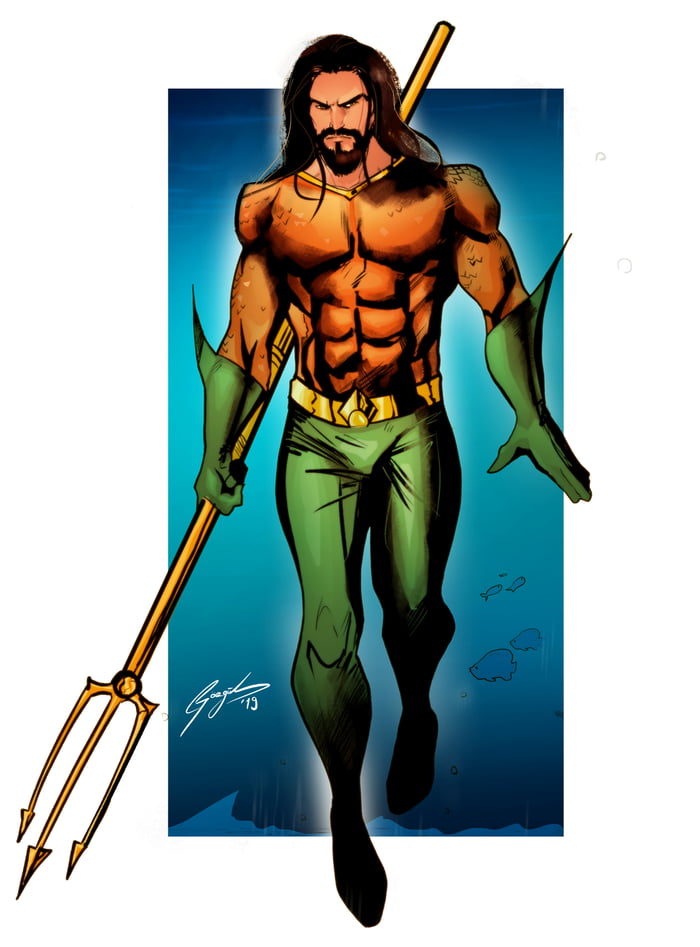 I Draw An Aquaman As Jason Momoa Illustration What Are Your Thoughts 9gag