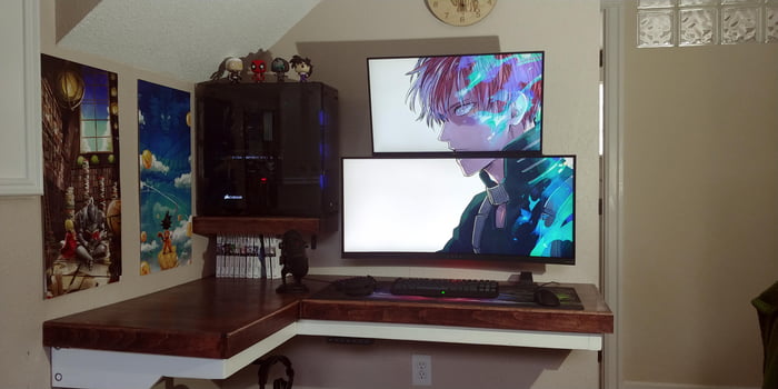 Custom Floating Pc Desk Build Work In Progress 9gag Custom Floating Pc Desk Build Work In